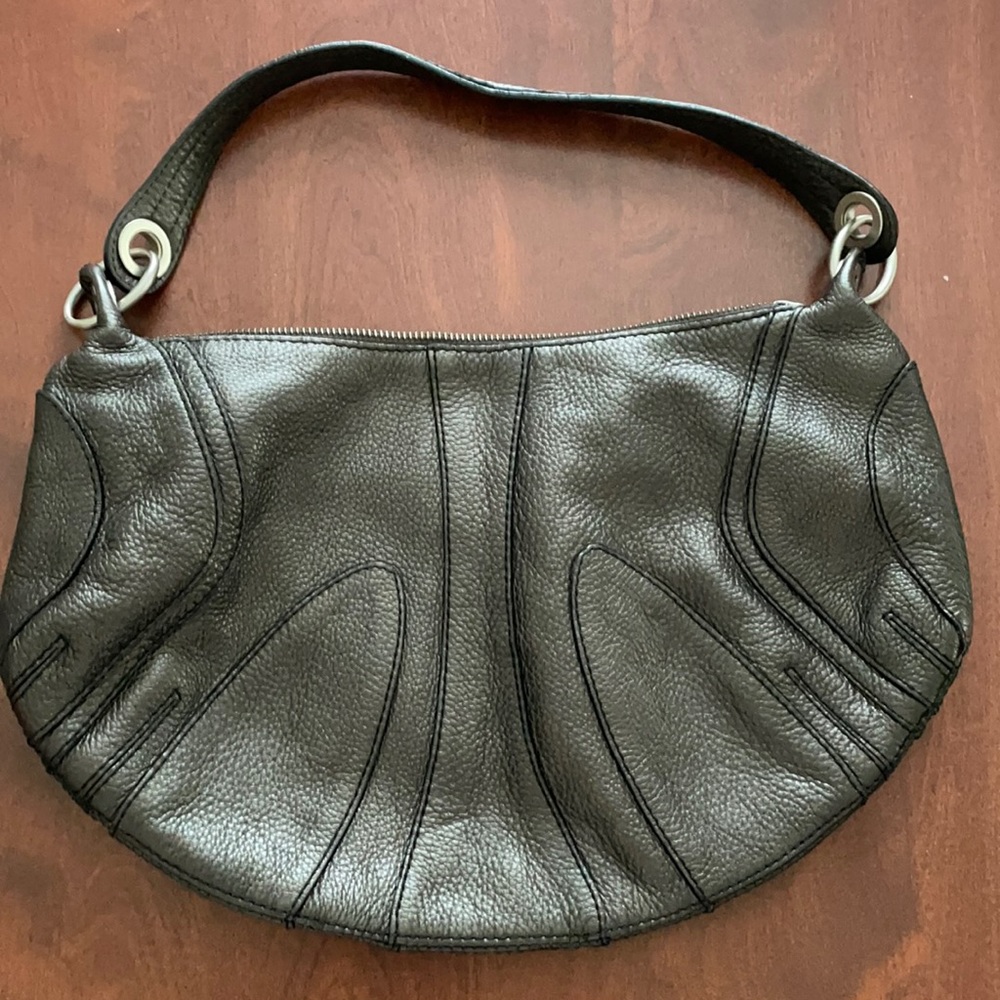 Banana Republic leather metallic hobo